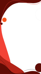 Abstract background with red waves, abstract fluid background for banners, landing pages, social media, brochures, posters