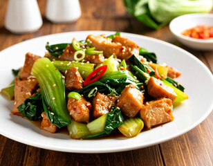 豚肉とチンゲン菜の炒め物