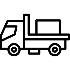 Flatbed Truck Icon