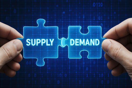 The connection between supply and demand illustrates the balance and interaction essential for market stability and business dynamics