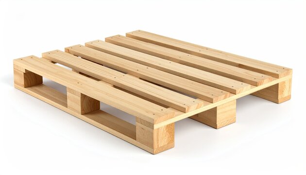 Light wooden pallet