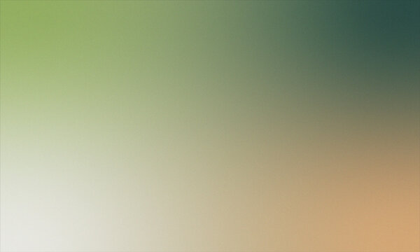 Soft Gradient Background with Grain Texture from Green to Peach Colors  new 2025 trendy grainy gradient background