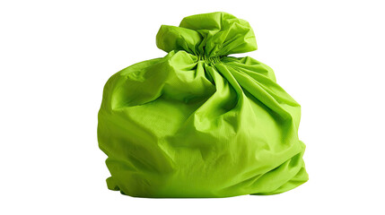 Green Bag Full: A single, vibrant green bag, its contents concealed within, stands as a symbol of mystery, anticipation, and the unknown.  Its textured surface hints at a hidden treasure.