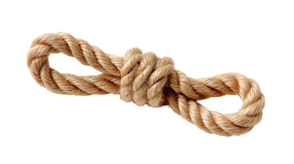 Coiled Rope: An isolated image captures a length of tightly-twisted rope, meticulously coiled and knotted, hinting at strength and maritime or nautical themes.
