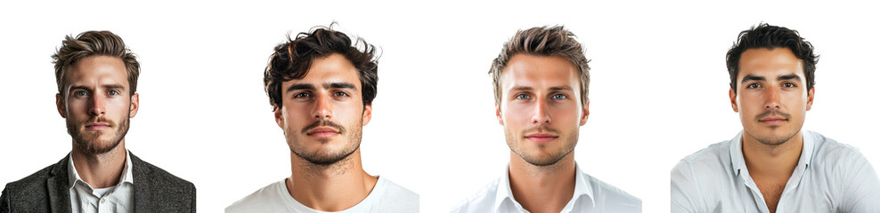 Fototapeta premium male portrait transparent background