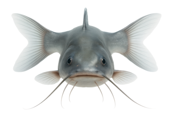 Catfish with bifurcated tail fin, each lobe equal in size and shape