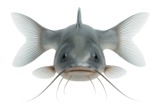 Catfish with bifurcated tail fin, each lobe equal in size and shape