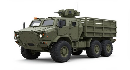 Military Armored Truck: 6x6 Cargo Vehicle