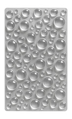Polymer film surface with nodular morphology and random distribution