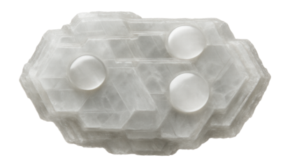 Barium sulfate crystal with strontium isotope ratio measurement sites