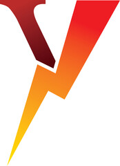 Power Energy Lightning Y Logo