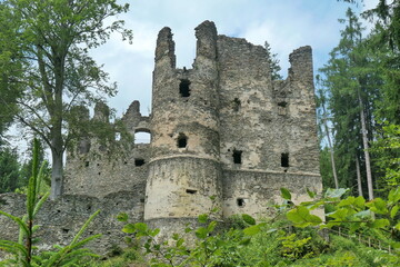 Burgruine Aichelberg bei Wernberg, Mittelk&auml;rnten, &Ouml;sterreich