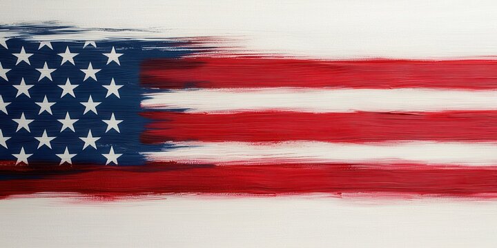 Stars and stripes forever a symbol of freedom painted with patriotic colors
