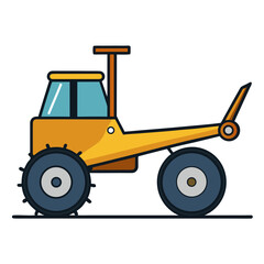 Heavy Plow Silhouette Vector