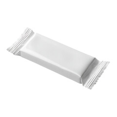 Blank white food packaging.