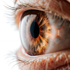 close up of human eye