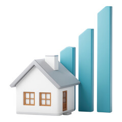 Positive property loan amortization schedule builds home equity. Real estate investment growth chart showing success