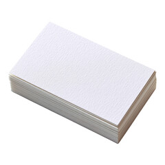 Blank white business card stack for creative sme or startup company mockup. Symbol of opportunity and professional identity