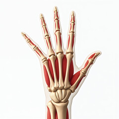 hand of the person on x-ray