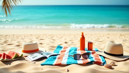 summer vacation on the beach