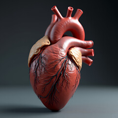 human heart anatomy 3d model