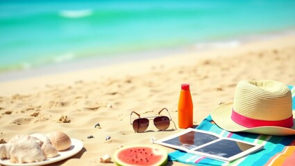 summer holiday on the beach