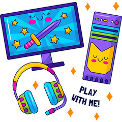 Set pc/tv and text play with me