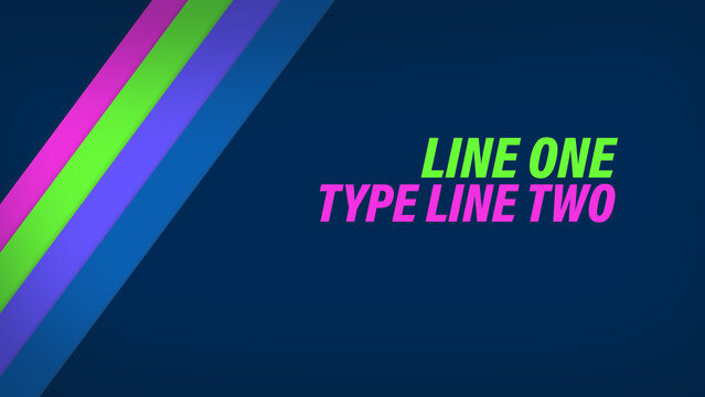 Teens Neon Title Card