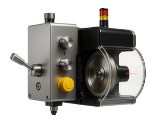 High-precision automatic grinding line with a diamond wheel and laser alignment system for a semiconductor facility