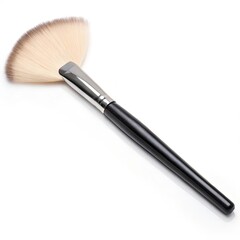 a fan brush on an isolated white background professional brushes for make up image