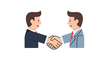 Business people shaking hands in a successful office meeting