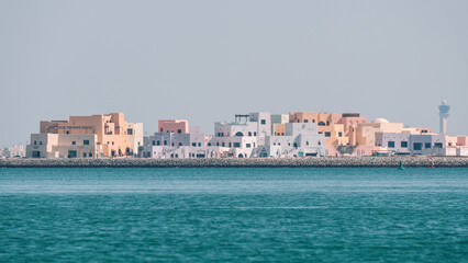 Old Doha port Mina District is one of the touristic destination hosting marina for cruise ships, cafes, restaurants, shops, and hotel apartments.