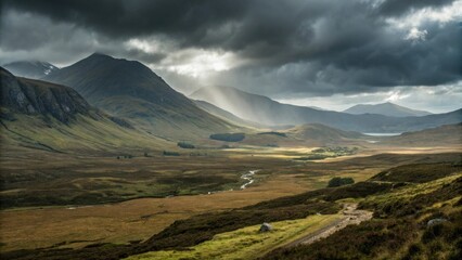 Fototapeta premium mountain landscape with clouds