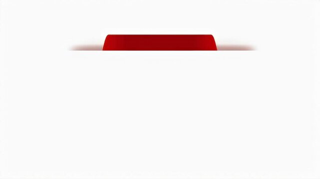 Top Sell Minimalist Red Shape on White Background - A Versatile Visual Element 