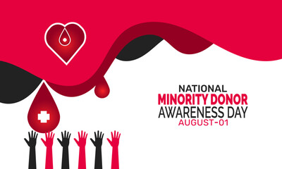 National Minority Donor Awareness Day background, organ donation concept,health awareness campaign,  suitable for social media, placards, flyers, and public health promotions