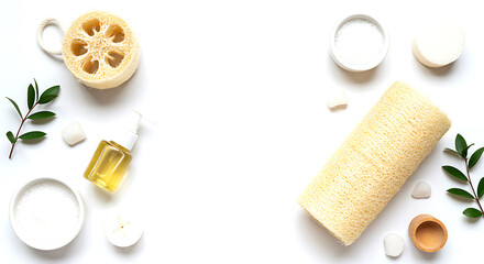 Natural Loofah Oil Soap Bath Stones Greenery organic
