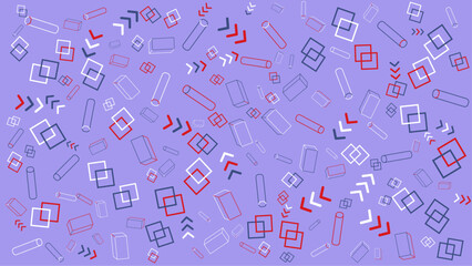 Purple geometric abstract pattern. Abstract vector background for presentation, banner, creative poster design.