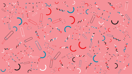 Pink abstract geometric pattern. Abstract vector background for presentation, banner, creative poster design.