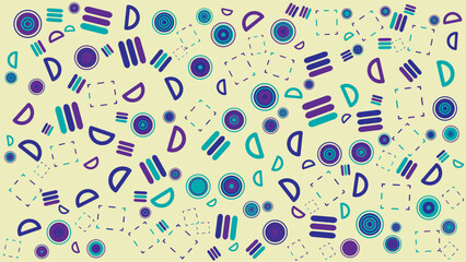 Pastel colored abstract geometric pattern. Abstract vector background for presentation, banner, creative poster design.