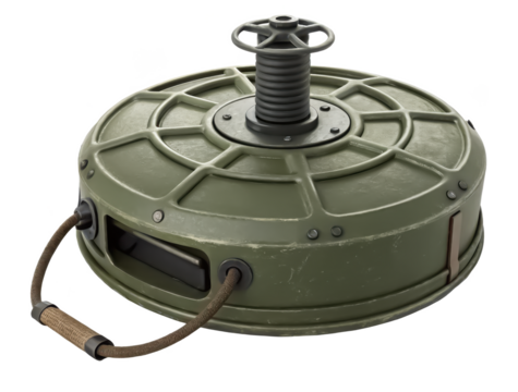 landmine attachment png military equipment png explosive device png tactical gear png weapon accessory png combat equipment png defense device png transparent background image