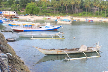Obraz premium boats on the beach