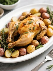 Herb Roasted Chicken with Baby Potatoes