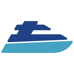 Simple icons of cruise ships, travel agents, ferries or focused on holiday cruises allow passengers to visit multiple destinations in one trip.