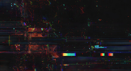 Glitch Texture Background – Abstract Digital Distortion Noise, VHS Static Effect, Futuristic Tech Error Visual for Video & Design