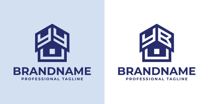 Letters YY YB Home Roof Logo, suitable for any business related to house