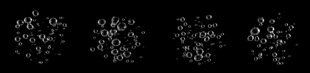 Small water drop underwater, Surface, White bubble, Liquid, Abstract, Isolated, Black background, Oxygen design concept, Air, Underwater, Small water drop underwater, Effect	
