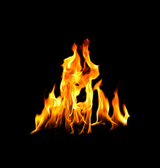 Abstract flames collection isolated on black background. Flames on black background. Concept of burning effect texture. Graphic design. Bonfire. Flames at night. Flame effect with burning fire.	
