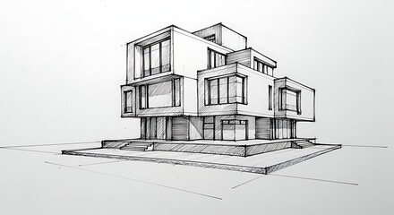Modern House Sketch