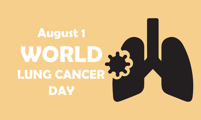 World lung cancer day banner 2025