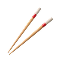 Chopsticks, 3D style icon on transparent background